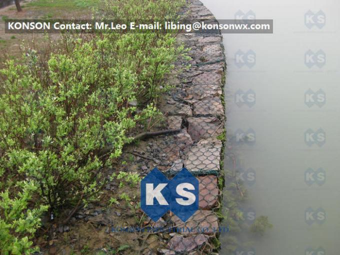Hohes korrosionsbeständiges galvanisiertes und PVC beschichtetes geschweißtes Gabions für das Maschen-Fechten